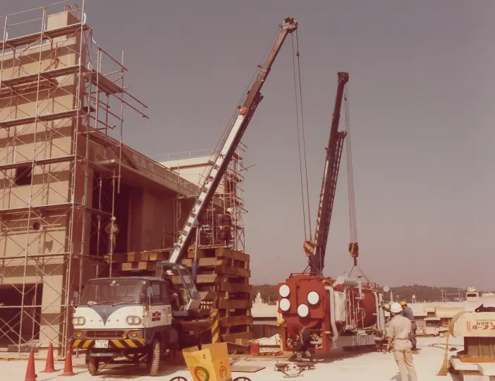 1974年頃の大光運輸の工事中のイメージ写真